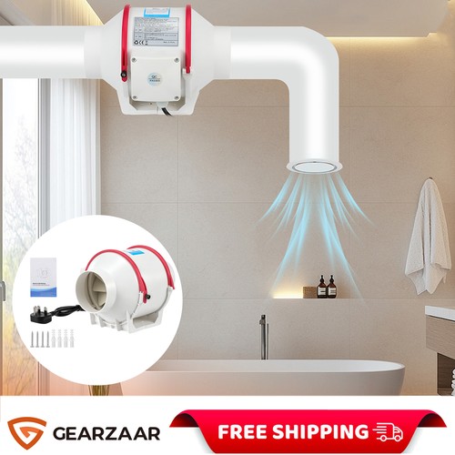 75w 100mm inline extractor - 100mm,