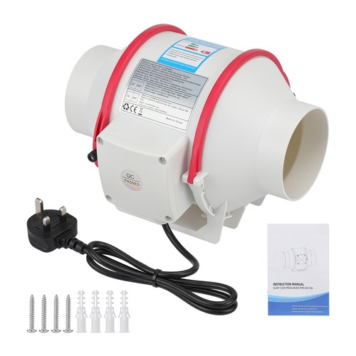 100mm inline extractor fan - inline,