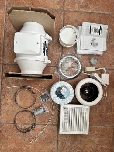 New 100mm inline bathroom - 100mm,